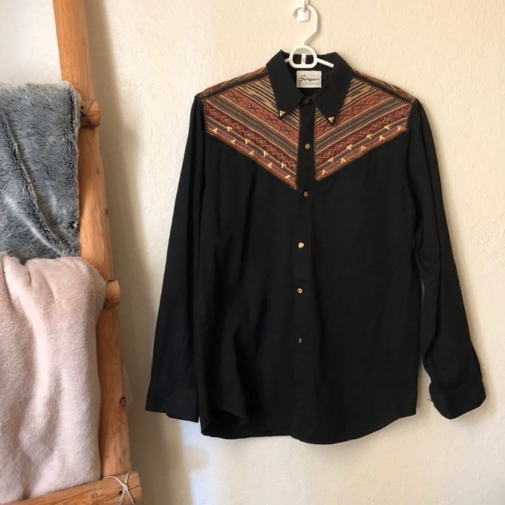 Vintage Western Shirt - S